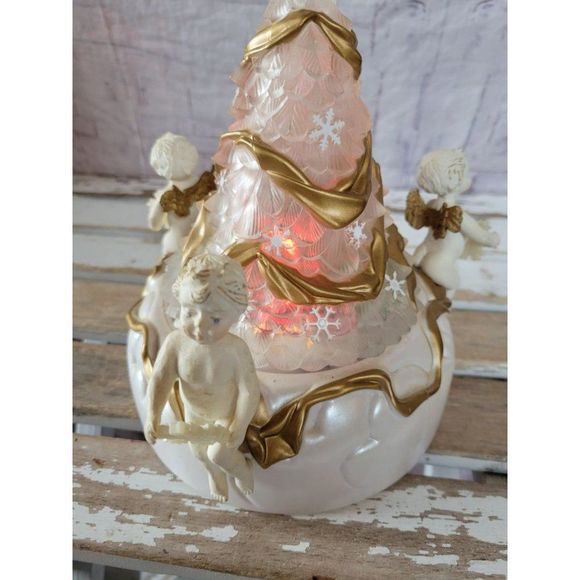 Sr vintage light up tree cherub Xmas decor - Picture 6 of 9